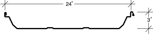 Trapezoidal Standing Seam Panel