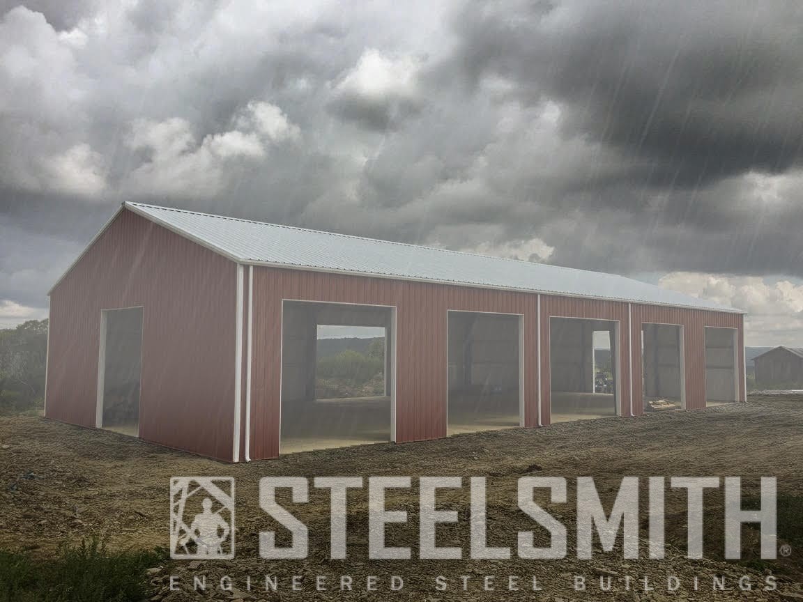 Steel Buildings in bad weather