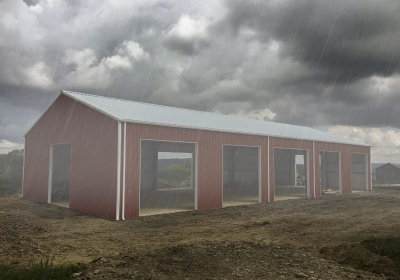 Steel Buildings in bad weather